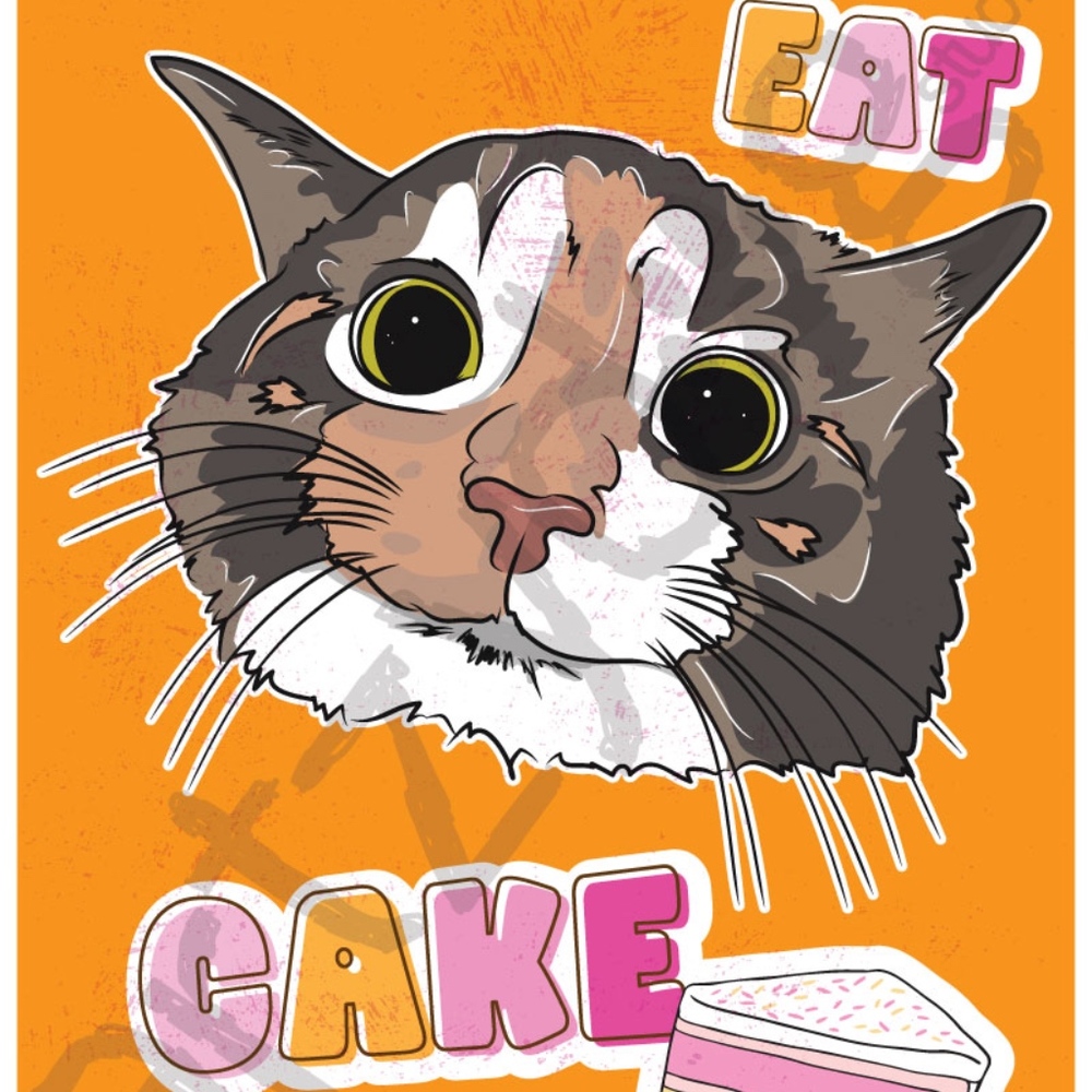 Cat - Eat Cake
